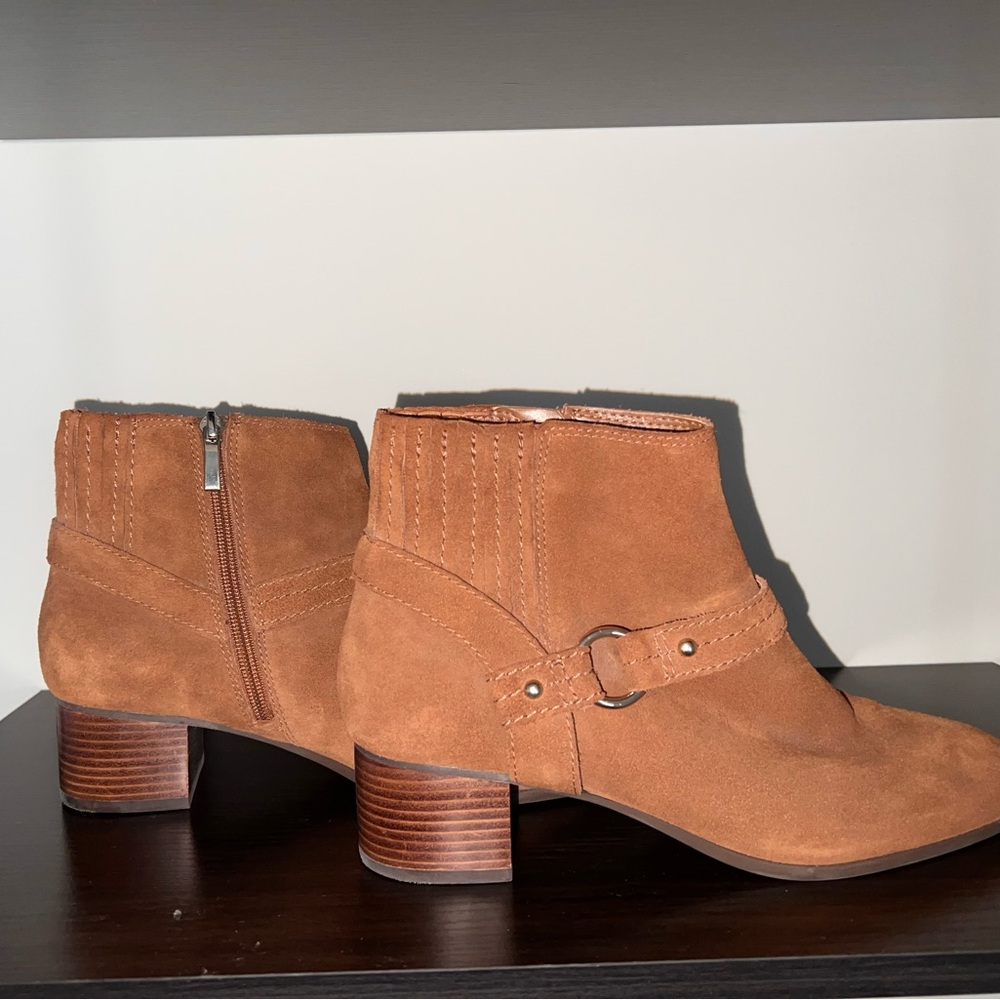 Essex Lane Tan Suede Ankle Boots